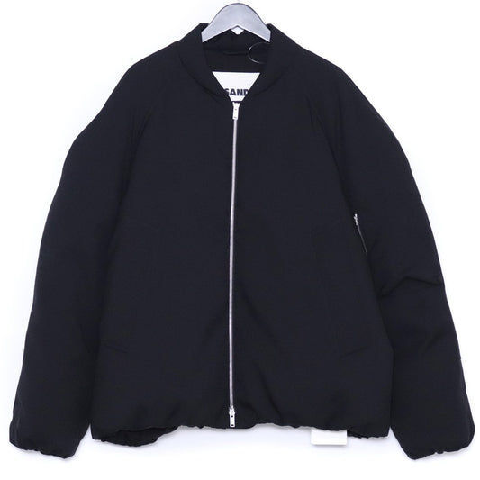 JIL SANDER 24AW Padded Feather Bomber Jacket Black Size 52