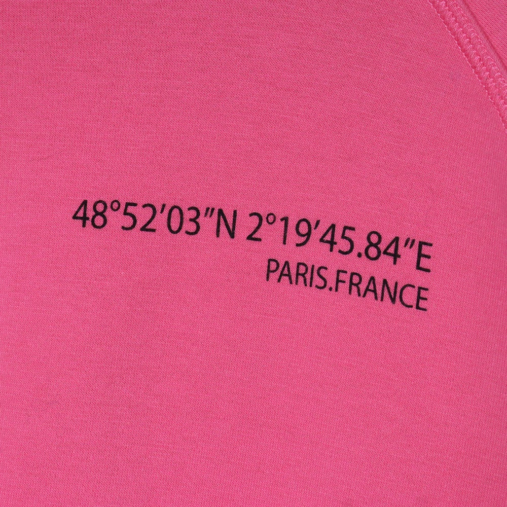 VALENTINO Distressed Back Print Sweatshirt Pink Size XS