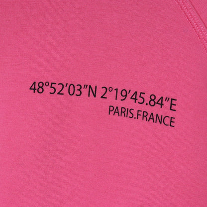 VALENTINO Distressed Back Print Sweatshirt Pink Size XS