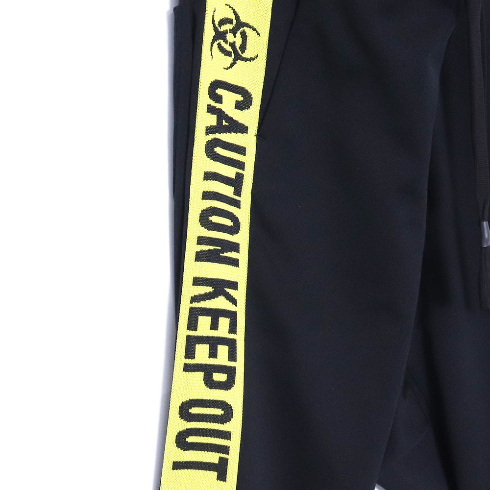 BEAUTY BEAST Saruel Track Shorts Black Yellow Size L