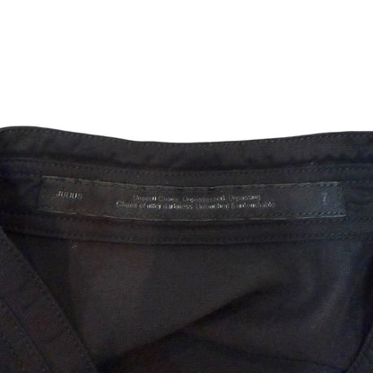 JULIUS 25SS Sleeveless Drop Shoulder Shirt Black Size 2
