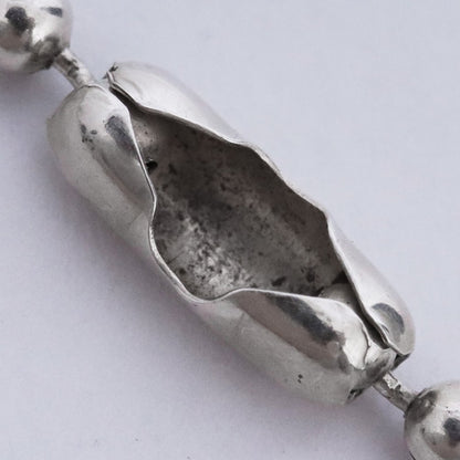 Chrome Hearts Silver Ball Necklace 18inch