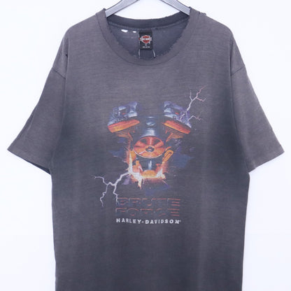 HARLEY DAVIDSON 1995 Brute Force T-Shirt Black Size XL