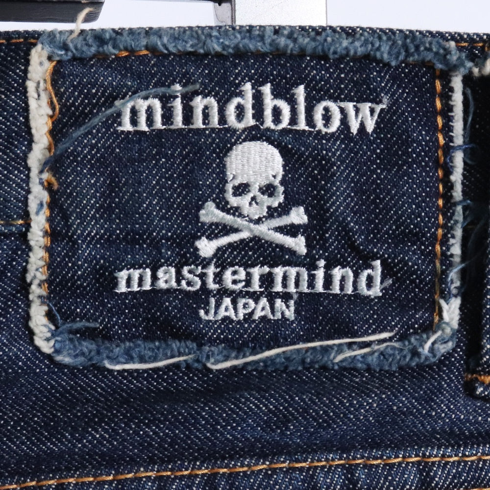 MASTERMIND JAPAN mindblow Skull Print Denim Jeans Size S