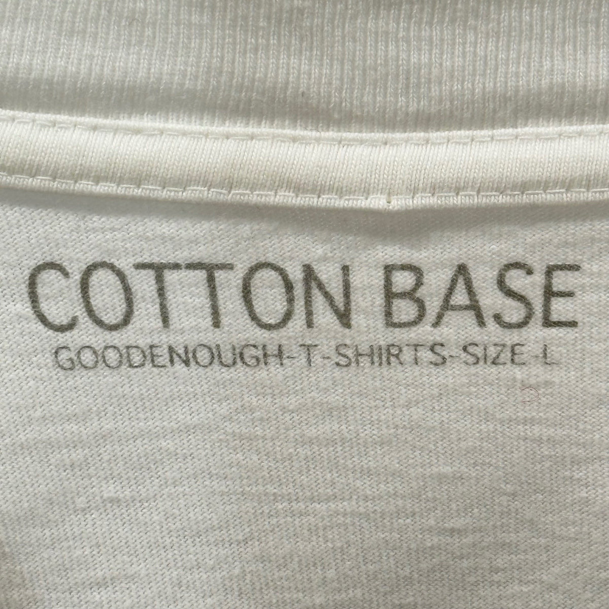 GOODENOUGH 2008 Cotton Circle Logo T-Shirt White Size L