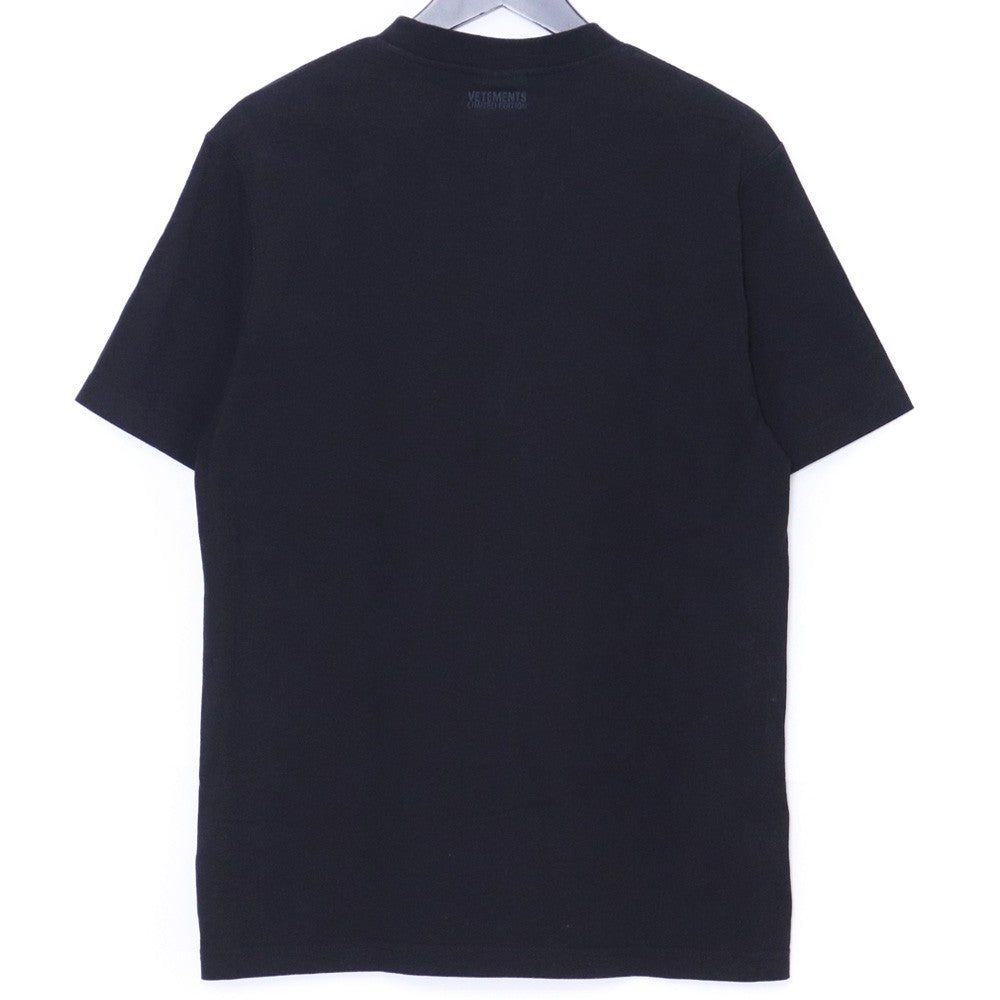 VETEMENTS 21SS Think Differently Logo T-Shirt Black Size S