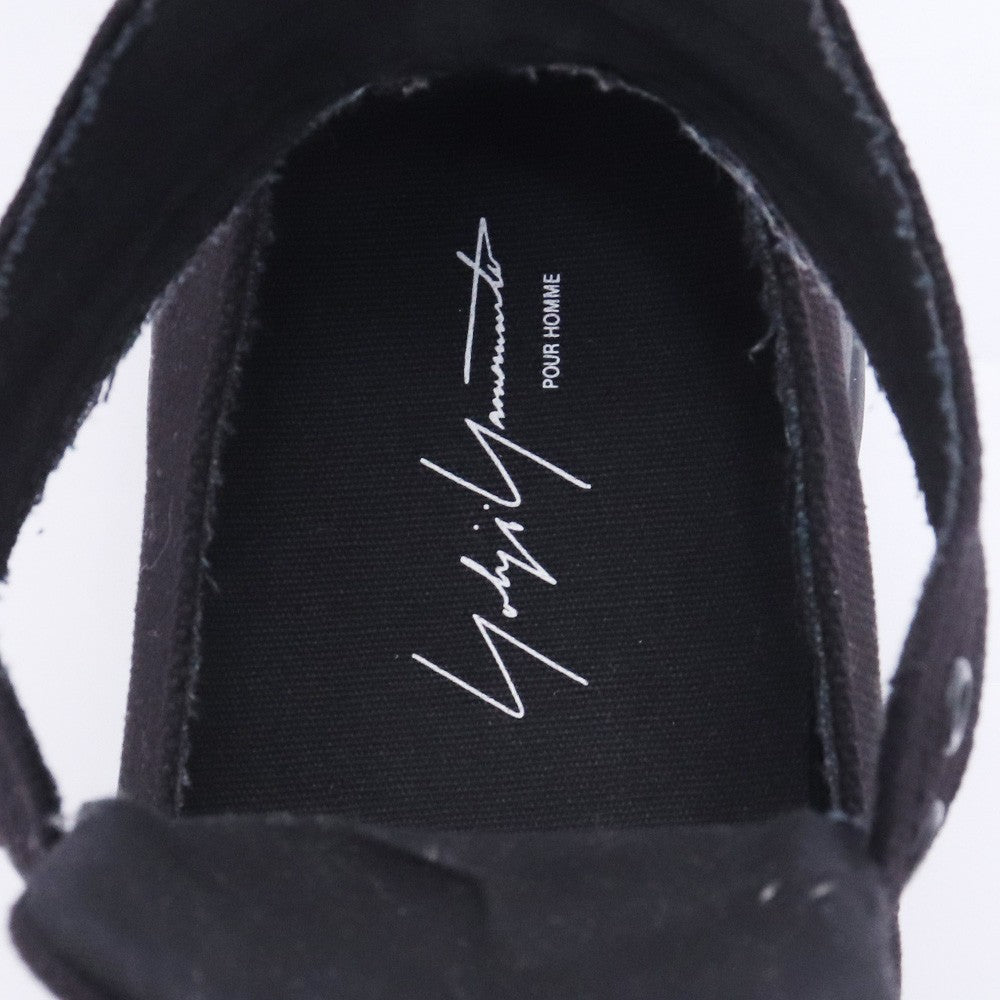 YOHJI YAMAMOTO PH 21SS Canvas Cut Work Boots Black Size 2