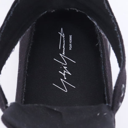 YOHJI YAMAMOTO PH 21SS Canvas Cut Work Boots Black Size 2