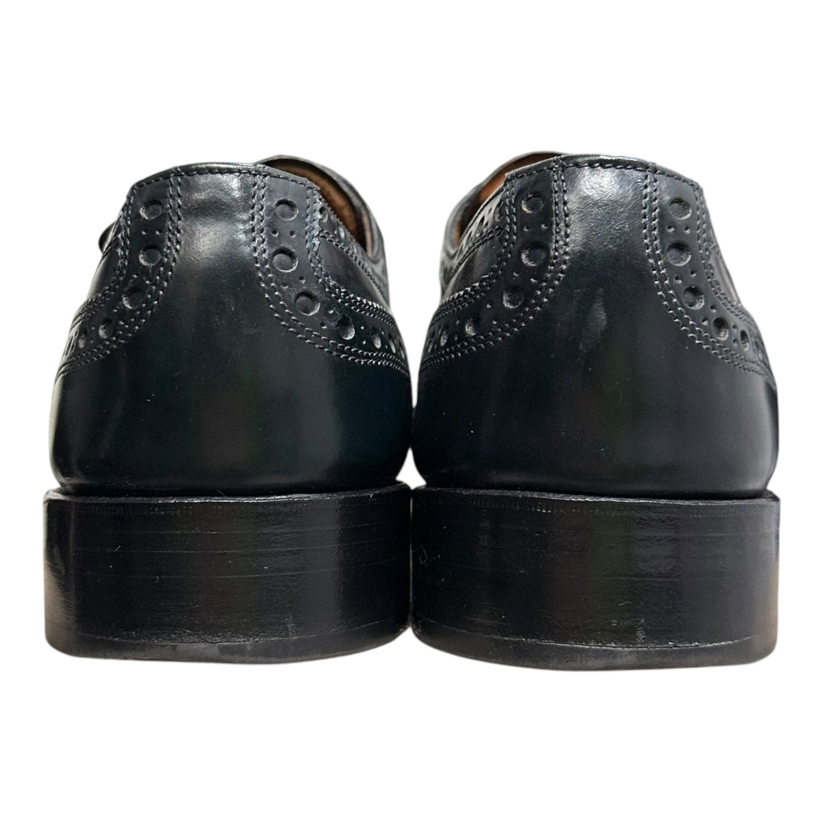 HEINRICH DINKELACKER Rio Captoe Cordovan Shoes Navy Size 7