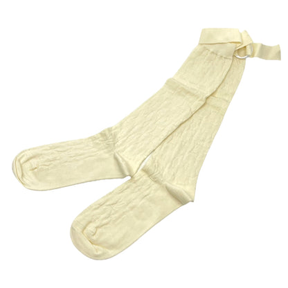 LOUIS VUITTON Monogram Socks Ivory