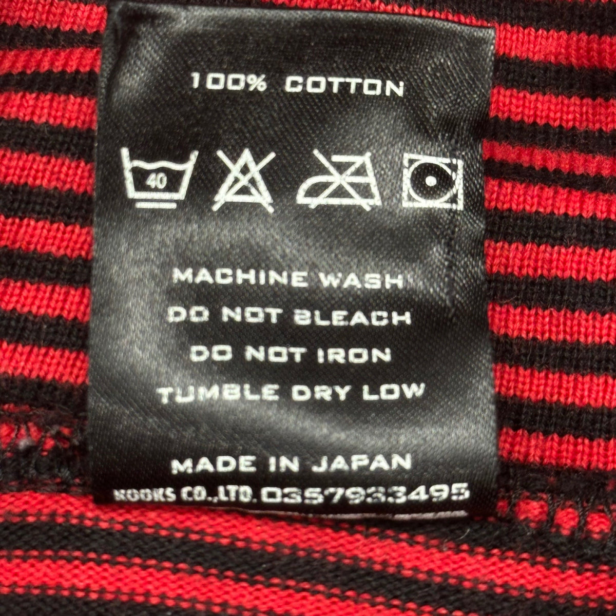 NUMBER (N)INE 05AW Turtleneck Striped T-Shirt Multi Size 3