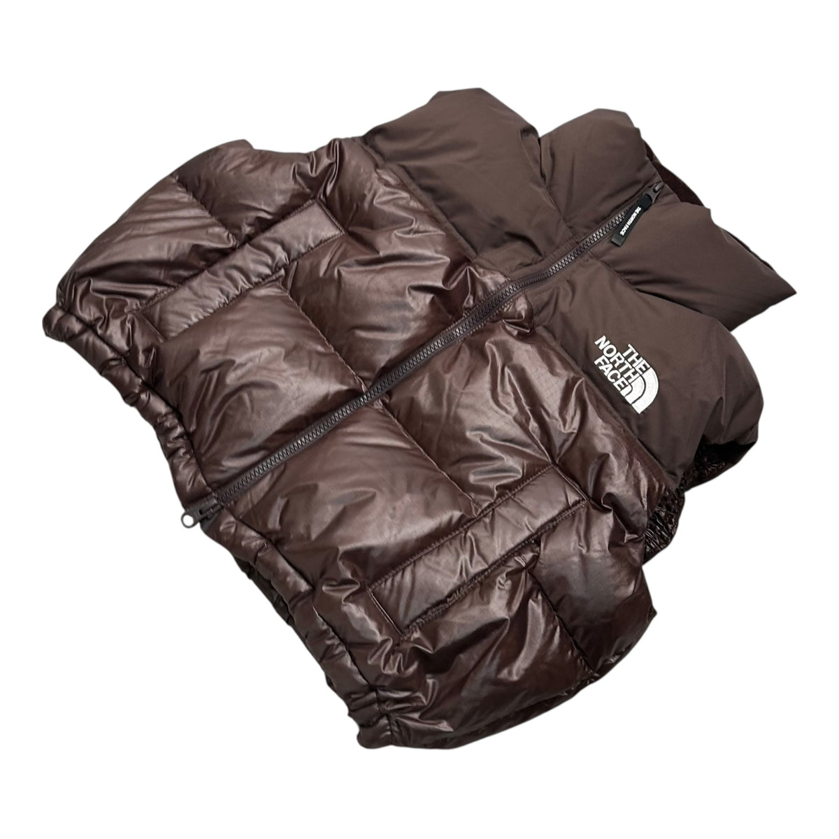 THE NORTH FACE WL Nuptse Down Vest Brown Size KIDS L