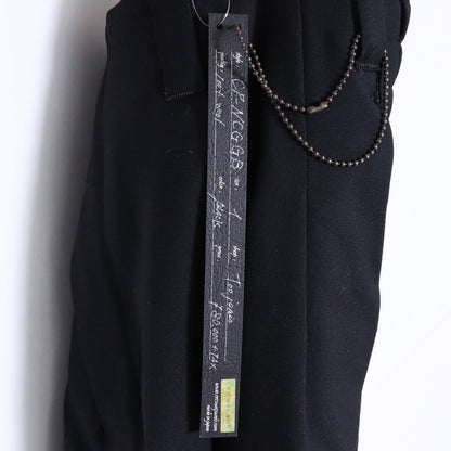 CROMAGNON Gabardine Baggy Pants Black Size 1