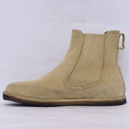 LOEWE Suede Chelsea Side-Gore Boots Beige Size EU 41