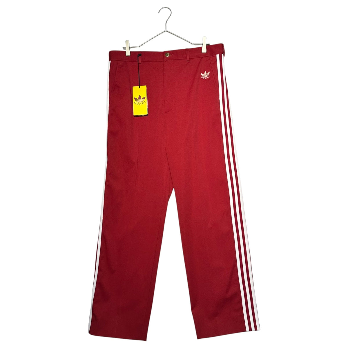 GUCCI x adidas Trefoil Jacquard Slacks Red Size 50