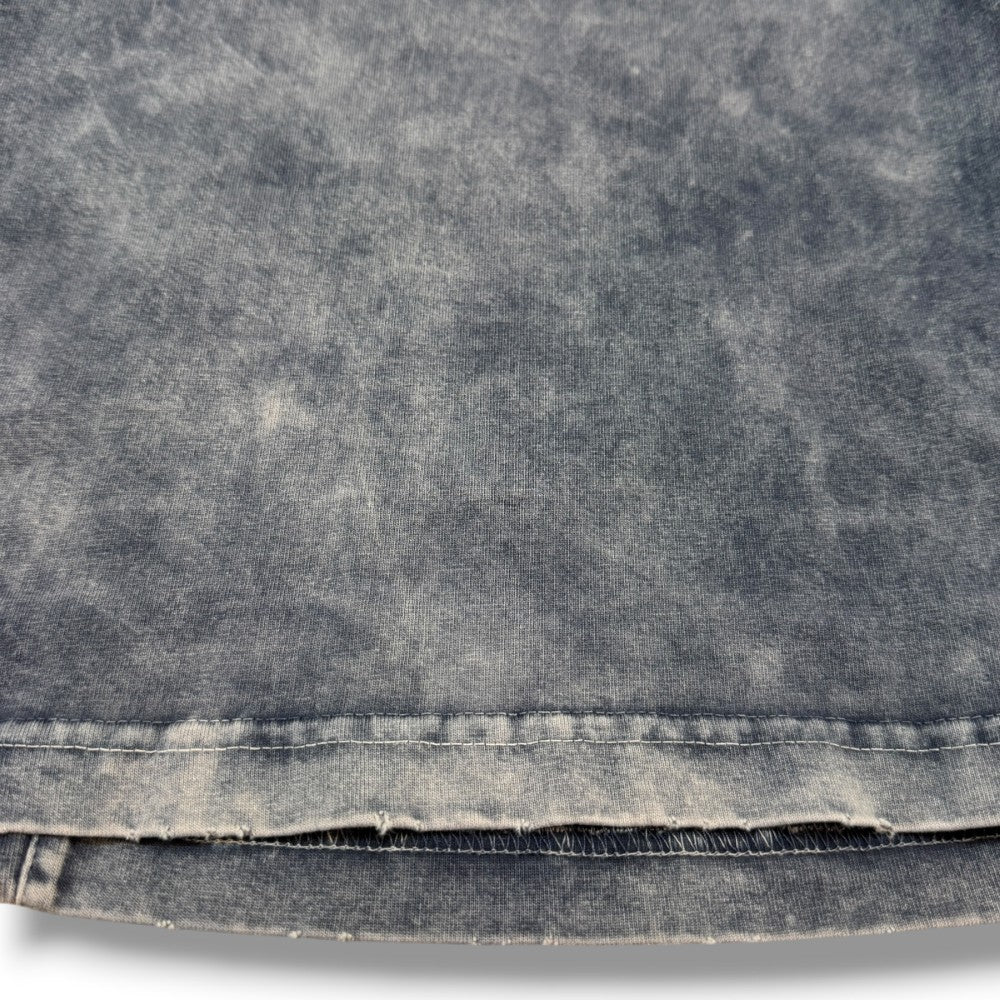 LAST NEST Layered Blue Black Long Sleeve T-Shirt Size L