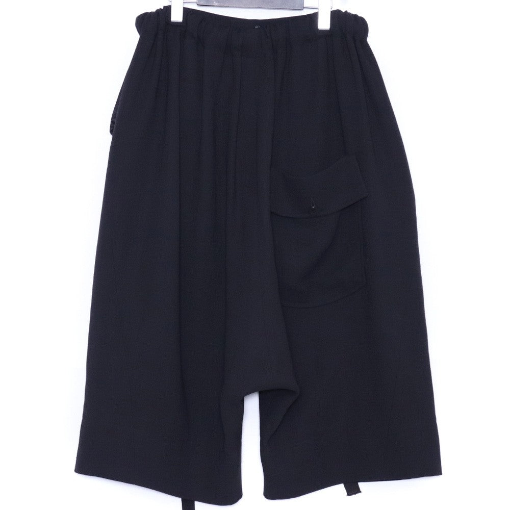 SOSNOVSKA 20SS Wool Wide Shorts Black Size XS