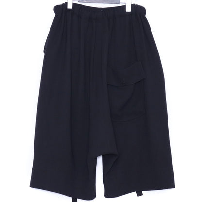 SOSNOVSKA 20SS Wool Wide Shorts Black Size XS