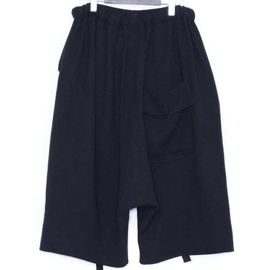 SOSNOVSKA 20SS Wool Wide Shorts Black Size XS
