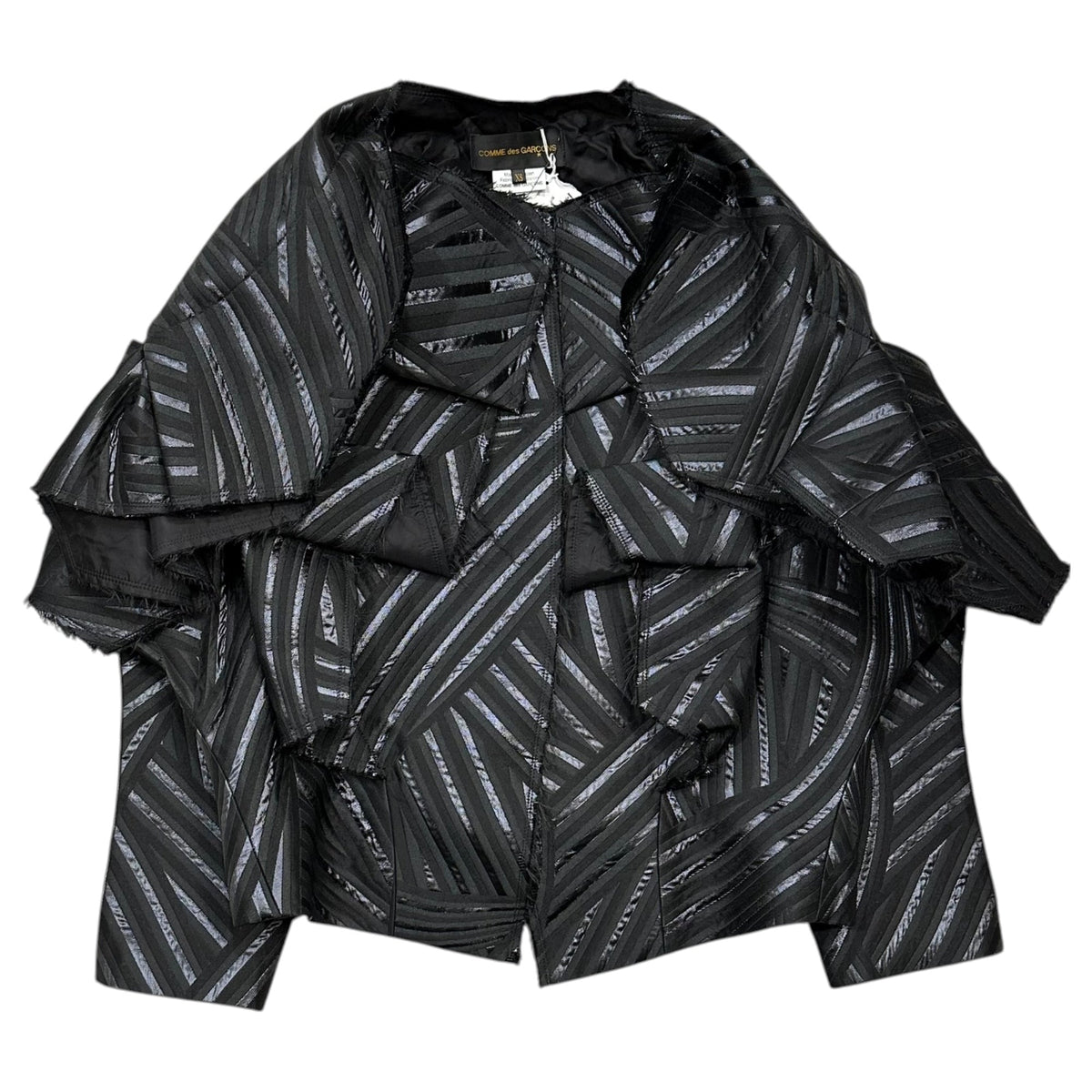 COMME des GARCONS 26SS Deconstructed Jacket Black Size XS