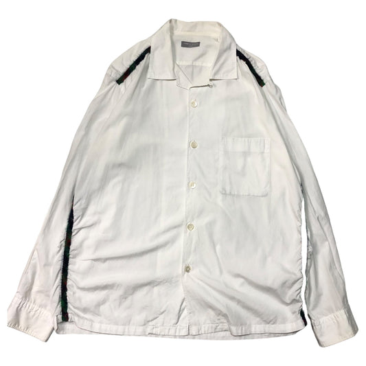 COMME des GARCONS HOMME 90s Wool Piping Shirt White