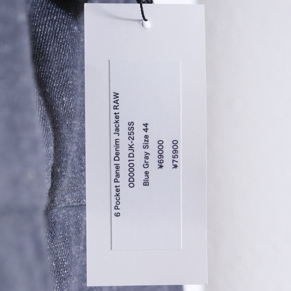 OPPOSE DUALITY 25SS 6 Pocket Raw Denim Jacket Gray Size 44