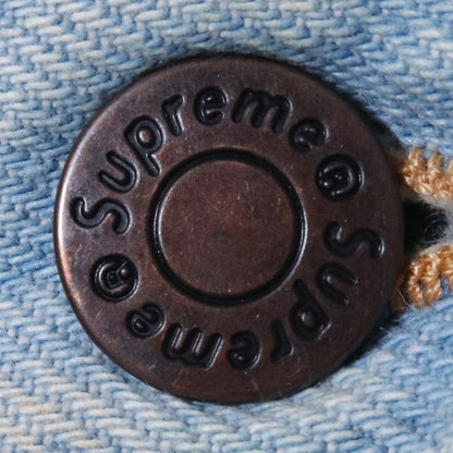 SUPREME 22AW Washed Regular Jeans Light Indigo Size 30