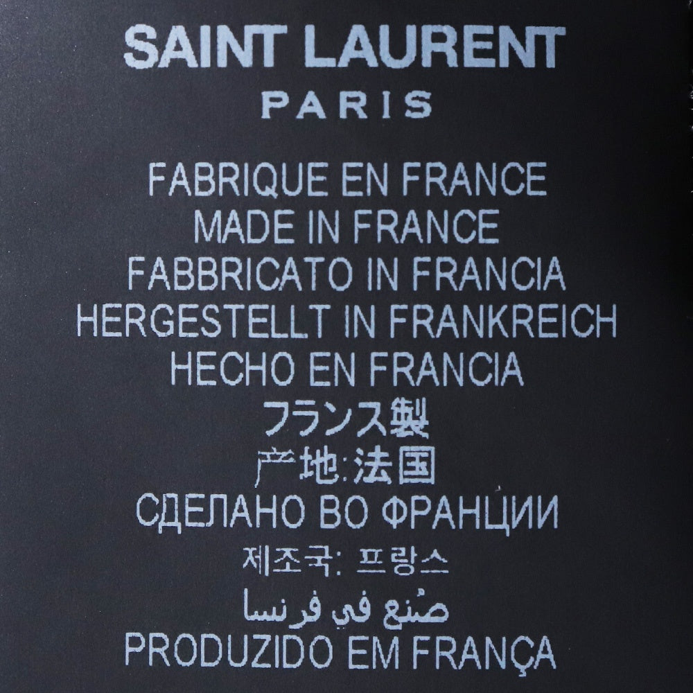 SAINT LAURENT Small Logo Hoodie Black Size XS