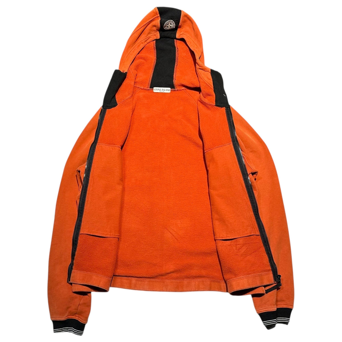 STONE ISLAND 00s Monochrome Patch Jacket Orange Size XL