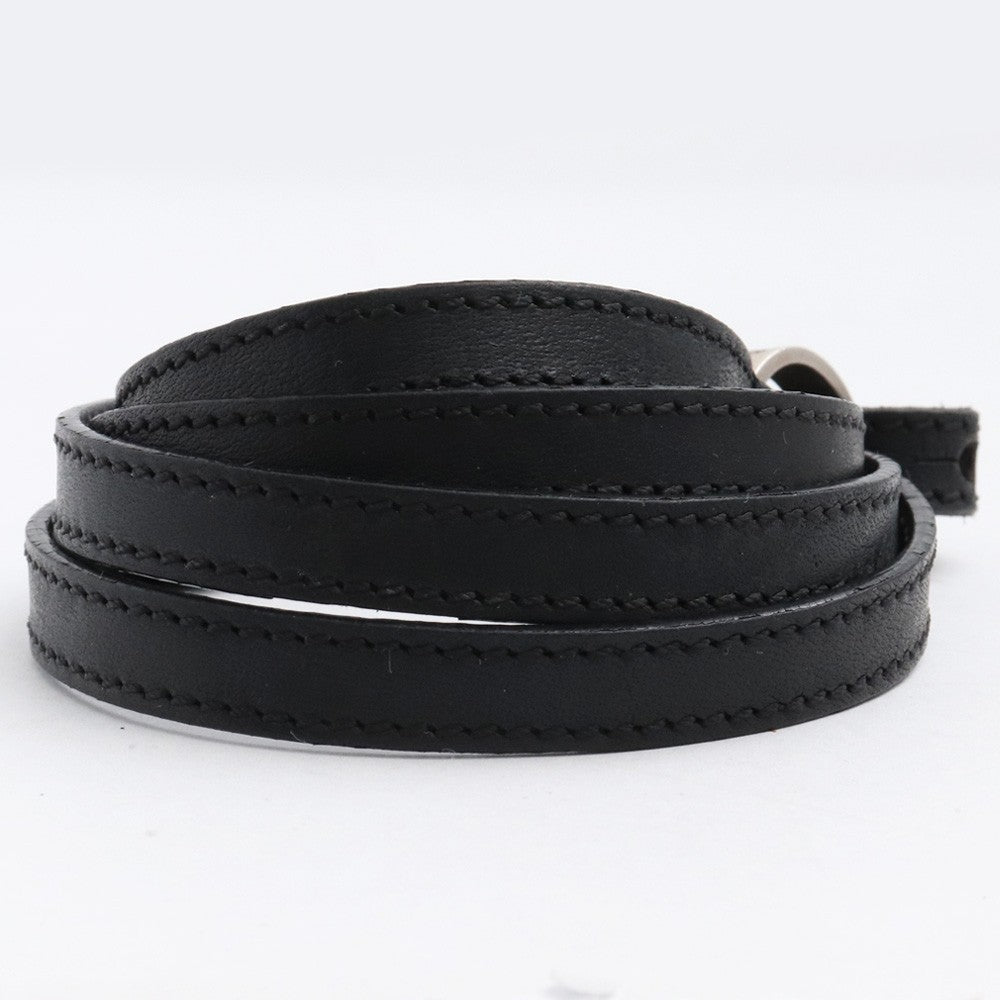 Maison Margiela Leather Bracelet Black Size S