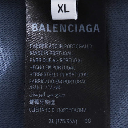 BALENCIAGA 24SS See Now Buy Now T-Shirt Blue Size XL