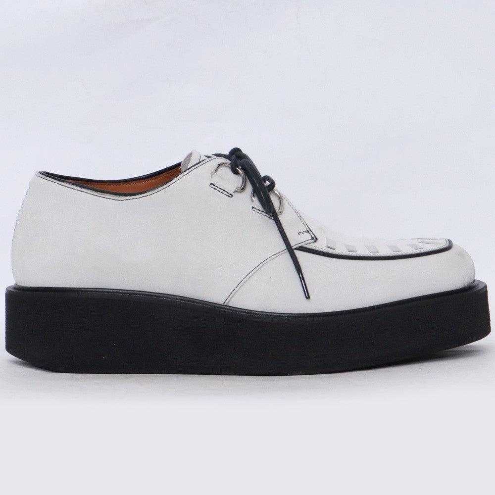 Marni 21AW Gray Suede Laced Brogue Shoes Size EU 40