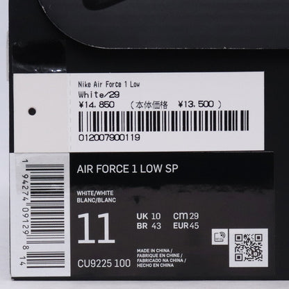 SUPREME x NIKE Air Force 1 Low White Sneakers Size 29cm
