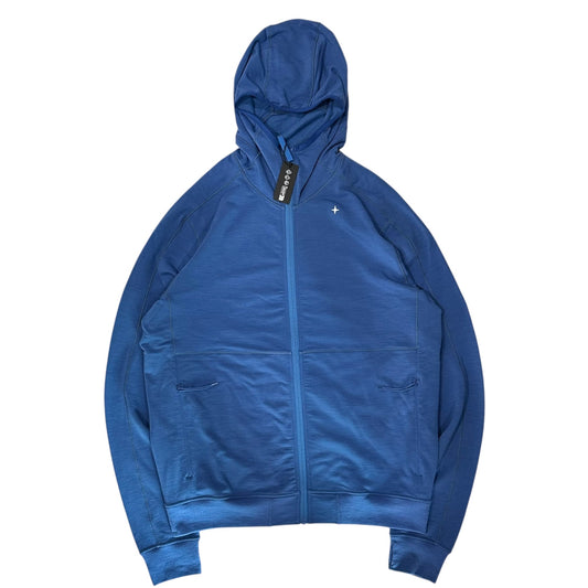 STONE ISLAND 24AW Stellina Zip Hoodie Logo Blue Size XL