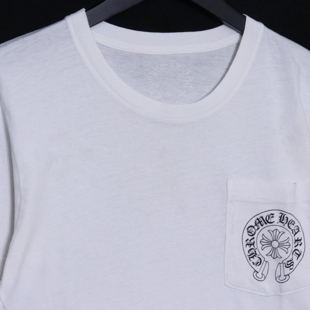 CHROME HEARTS Horseshoe Print T-Shirt White Size S