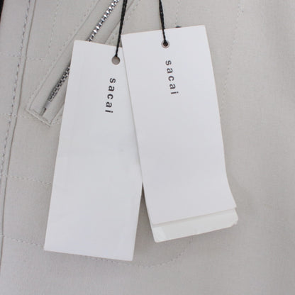 SACAI 20AW Wool Melton Biker Pants White Size 0
