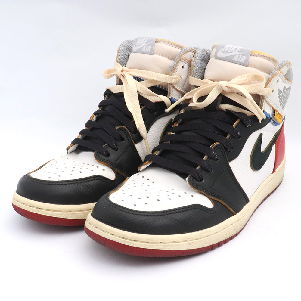 Nike UNION Air Jordan 1 OG Varsity Red Sneakers Size 26.5cm