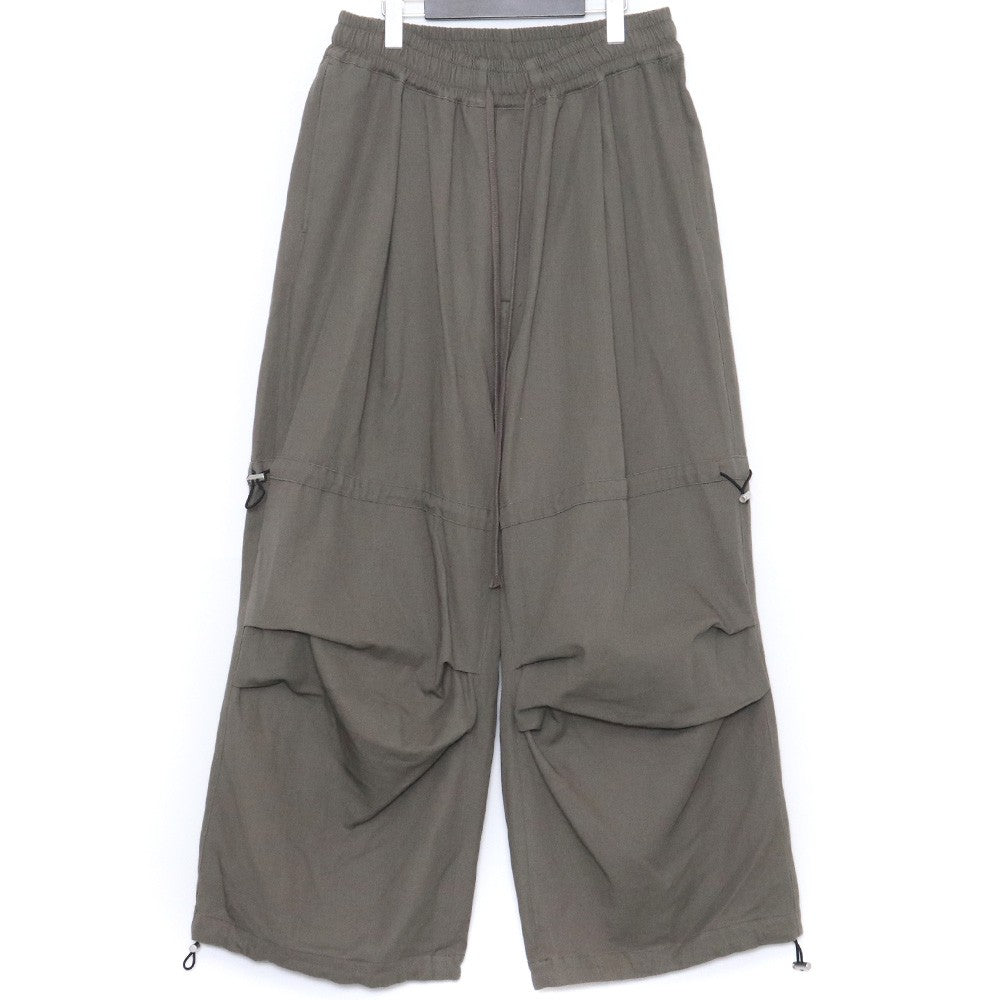 A.F Artefact STRING-SQUEEZING WIDE PANTS Khaki Size 2