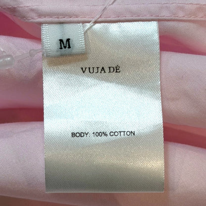 VUJA DE Wire Double Cuff Long Sleeve Shirt Pink Size M