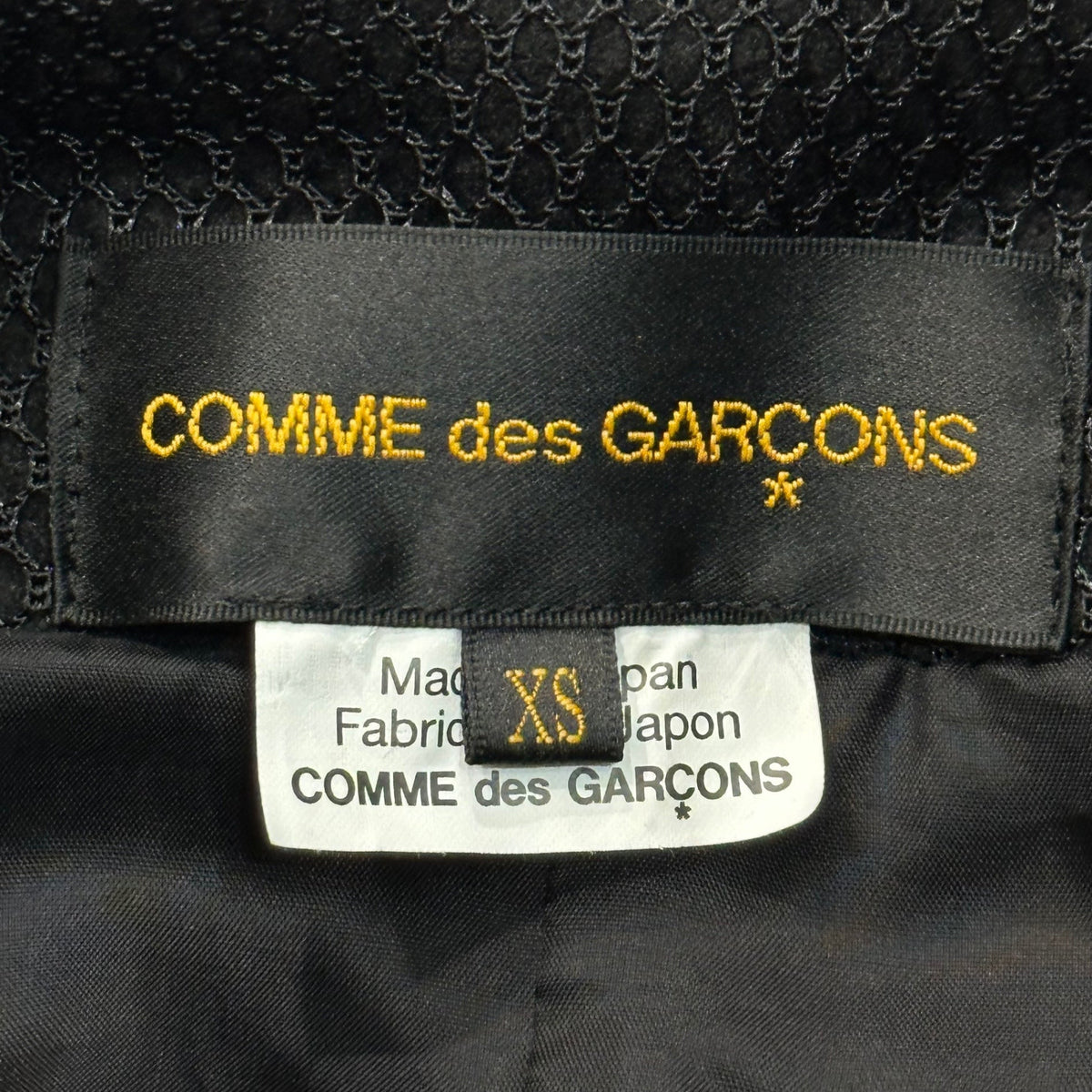 COMME des GARCONS S/S 2026 Mixed-Media Jacket Size XS