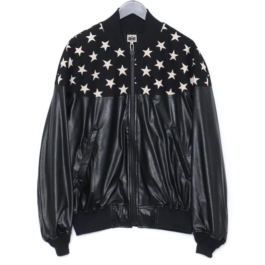 AIE 24SS CPS C/L Canvas Star Printed Jacket Black Size M
