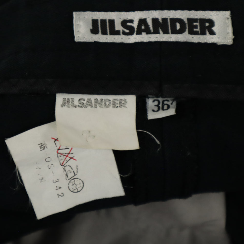 JIL SANDER Black Stretch Slim Pants Size 36