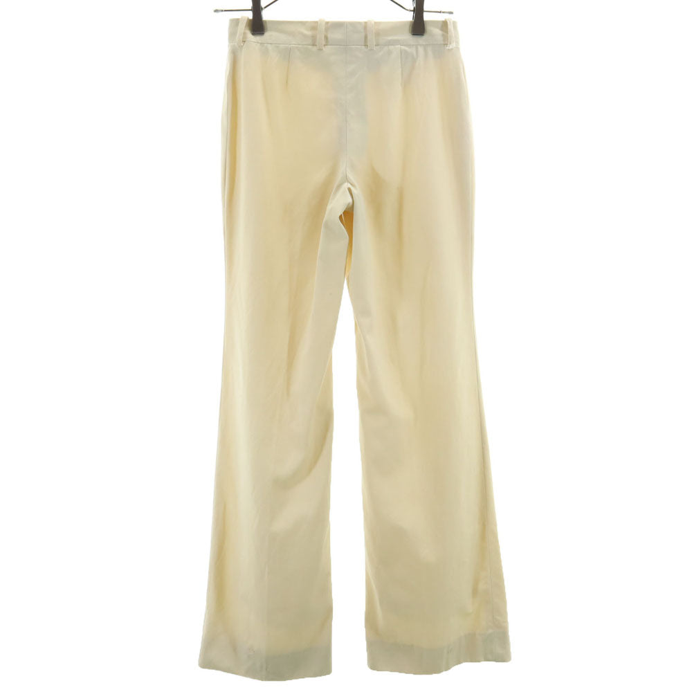CELINE French Wool Blend Bootcut Pants Beige Size 34