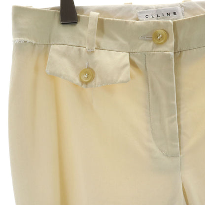 CELINE French Wool Blend Bootcut Pants Beige Size 34