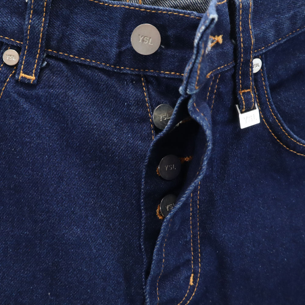 SAINT LAURENT New Straight Button Fly Jeans Indigo Size W29