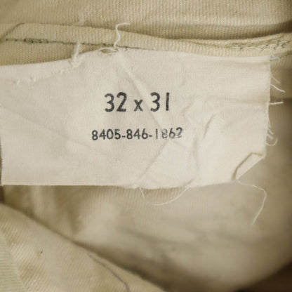 US ARMY 60s Vintage DSA Trousers Beige Size W32
