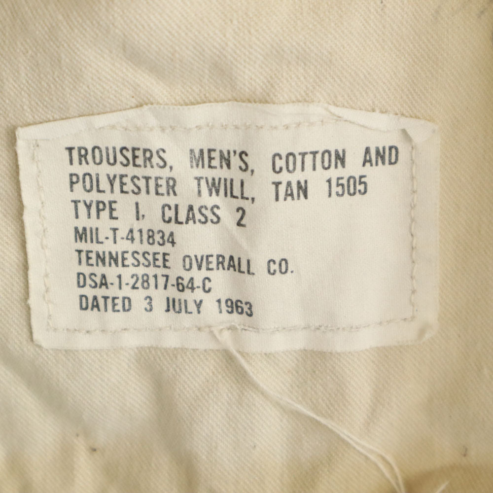 US ARMY 60s Vintage DSA Trousers Beige Size W32