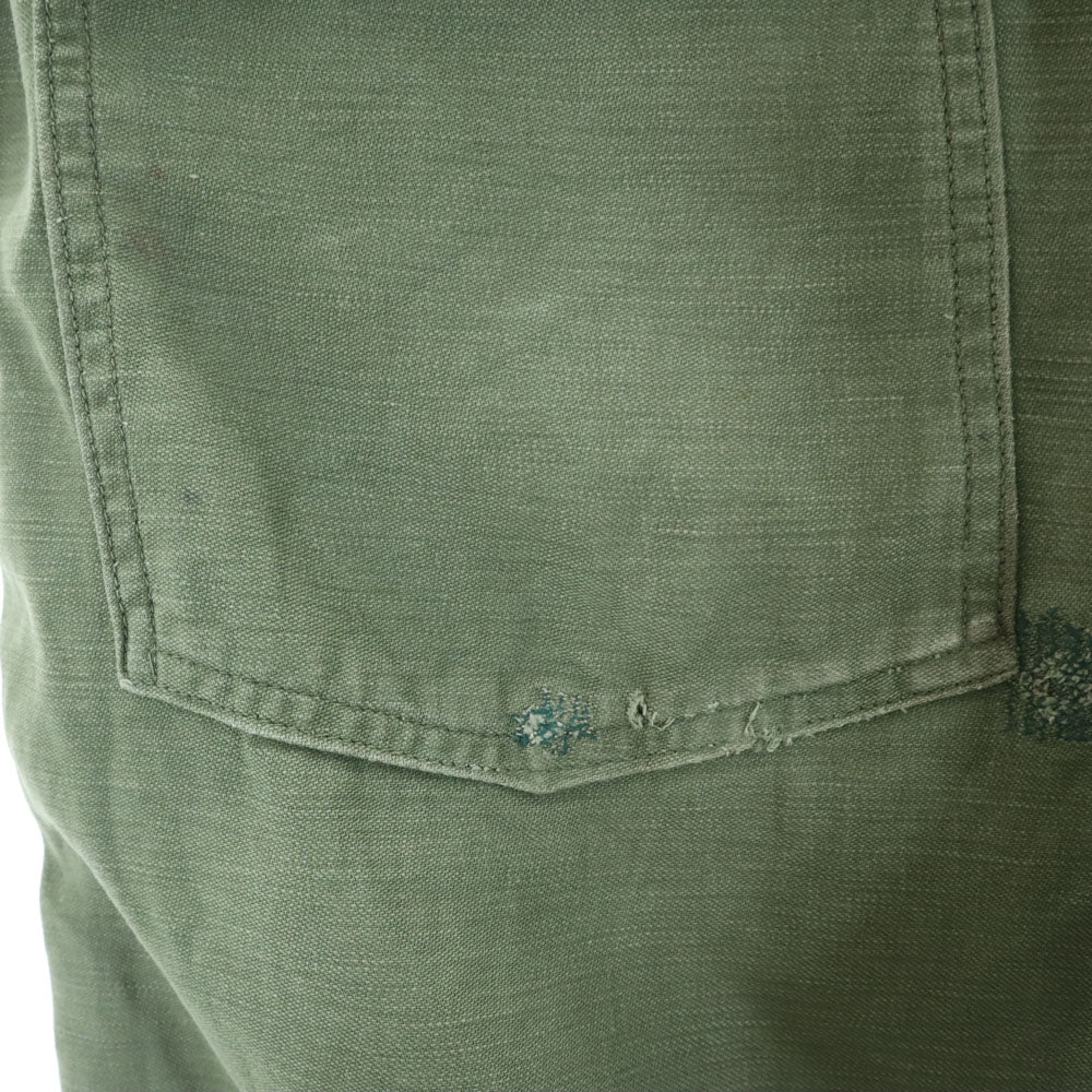 US ARMY 70s DSA Cotton Sateen Vintage Pants Size W30