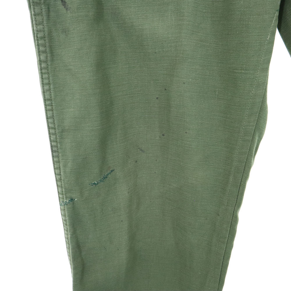 US ARMY 70s DSA Cotton Sateen Vintage Pants Size W30