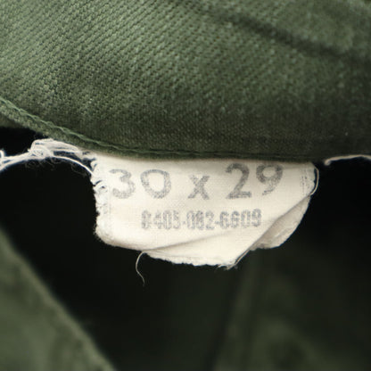 US ARMY 70s DSA Cotton Sateen Vintage Pants Size W30